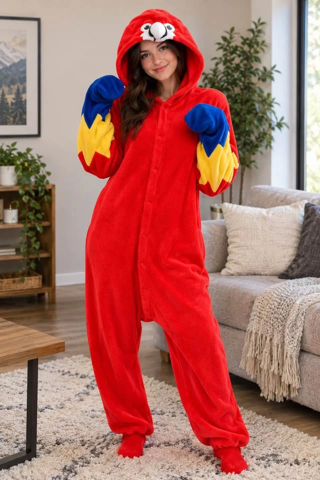 Parrot Macaw Halloween Costume/Onesie unisex L Adult/teen - photo 2