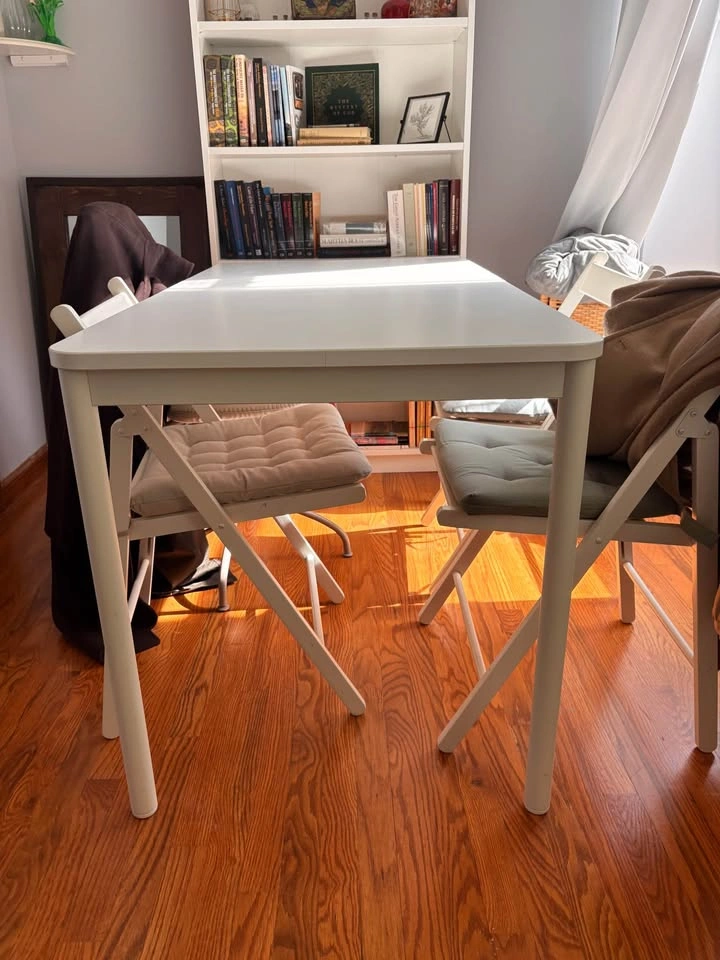 White rectangle ikea TOMMARYD table - photo 2