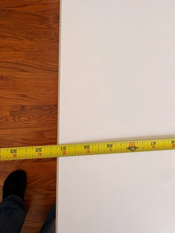 White rectangle ikea TOMMARYD table - photo 4