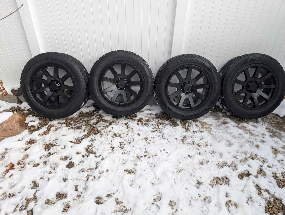 Goodyear Winter tires 275/55R20 Tires on satin black Wheels