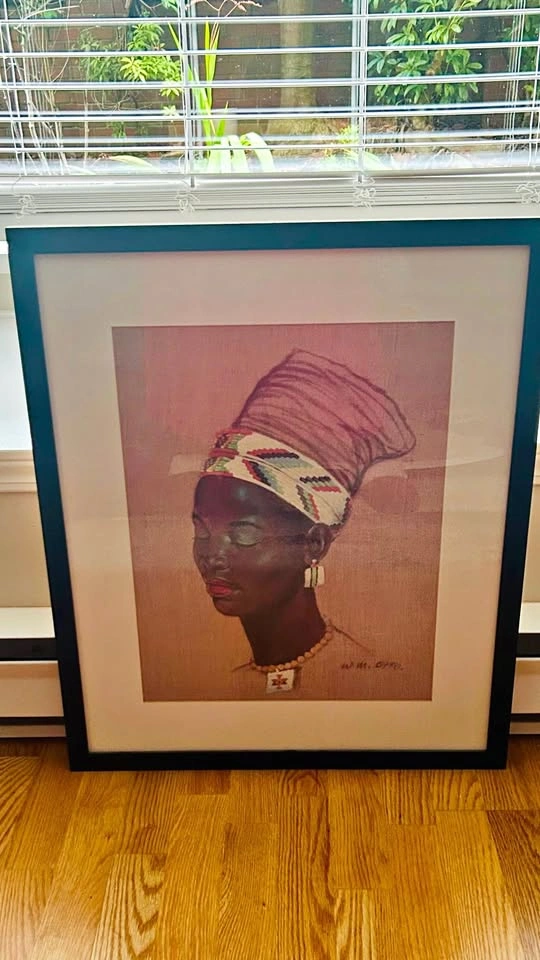 Framed African Woman Portrait Print