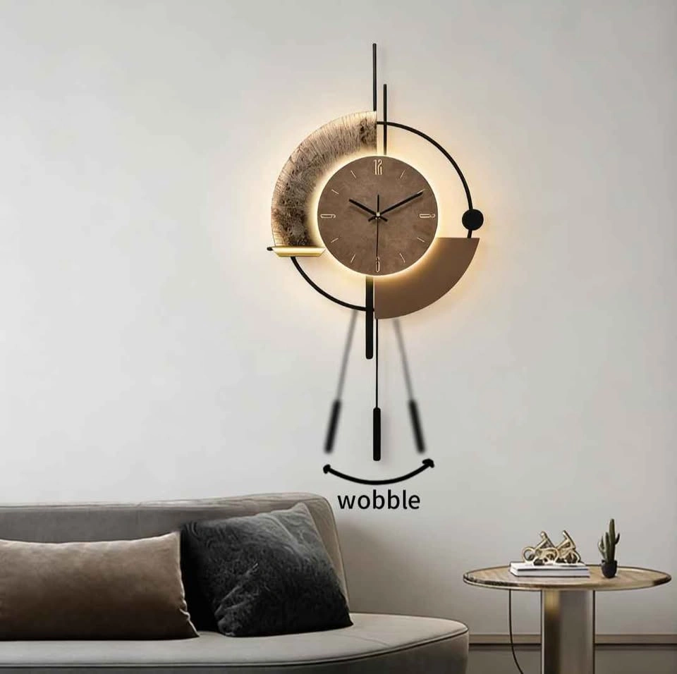 LED Wall Clock with Pendulum - photo 3