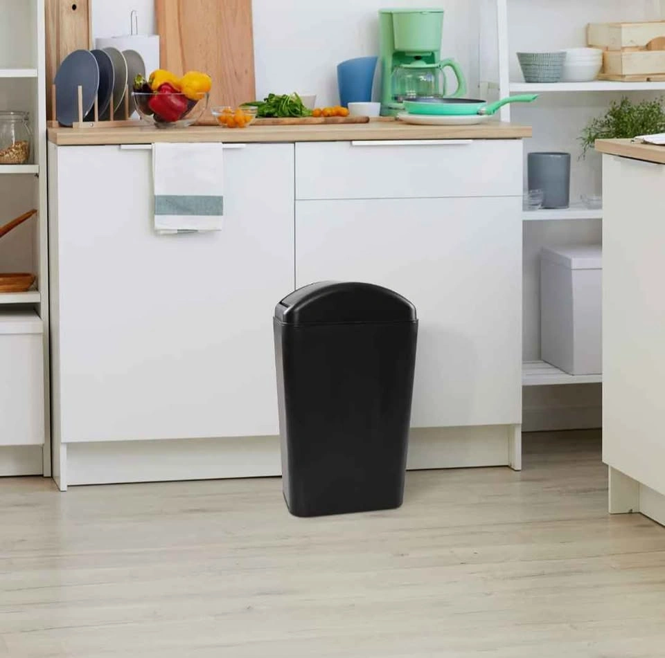 Black Swing-Top Trash Can - photo 4