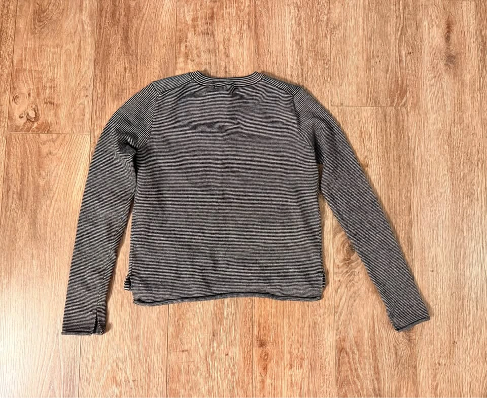 Zara Knit Striped Long-Sleeve Top S - photo 2