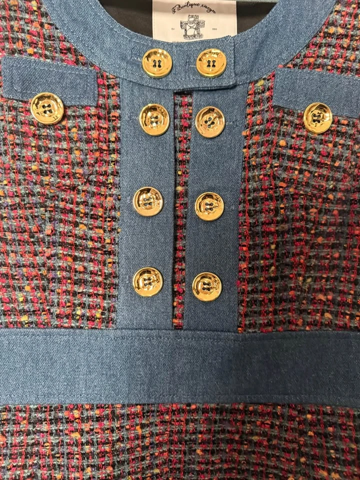 Tweed sleeveless dress S NEW - photo 2