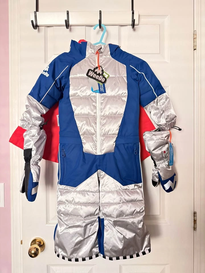 WeeDo kids superhero snowsuits 92-104cm 2-4T