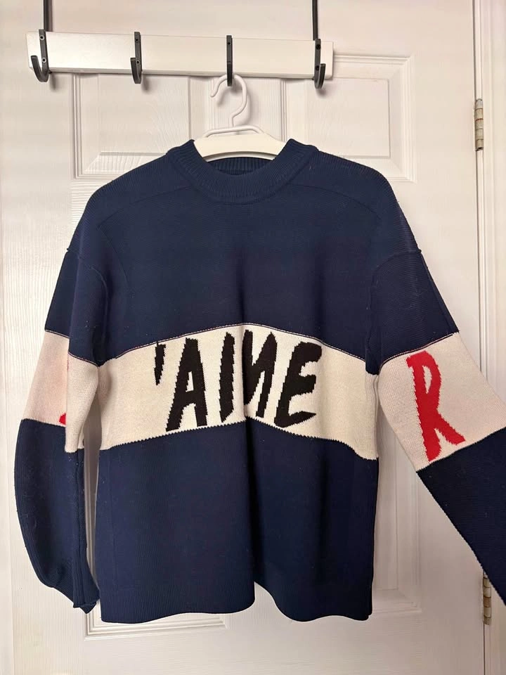 Color Block Crewneck Sweater S