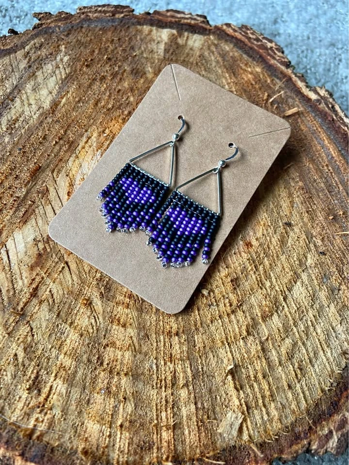 Handmade beaded earrings