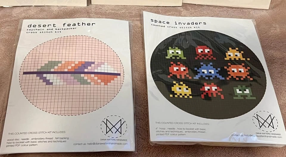 New Beginner Cross Stitch & Wood Embroidery Craft Kits - 5 Kit L - photo 3