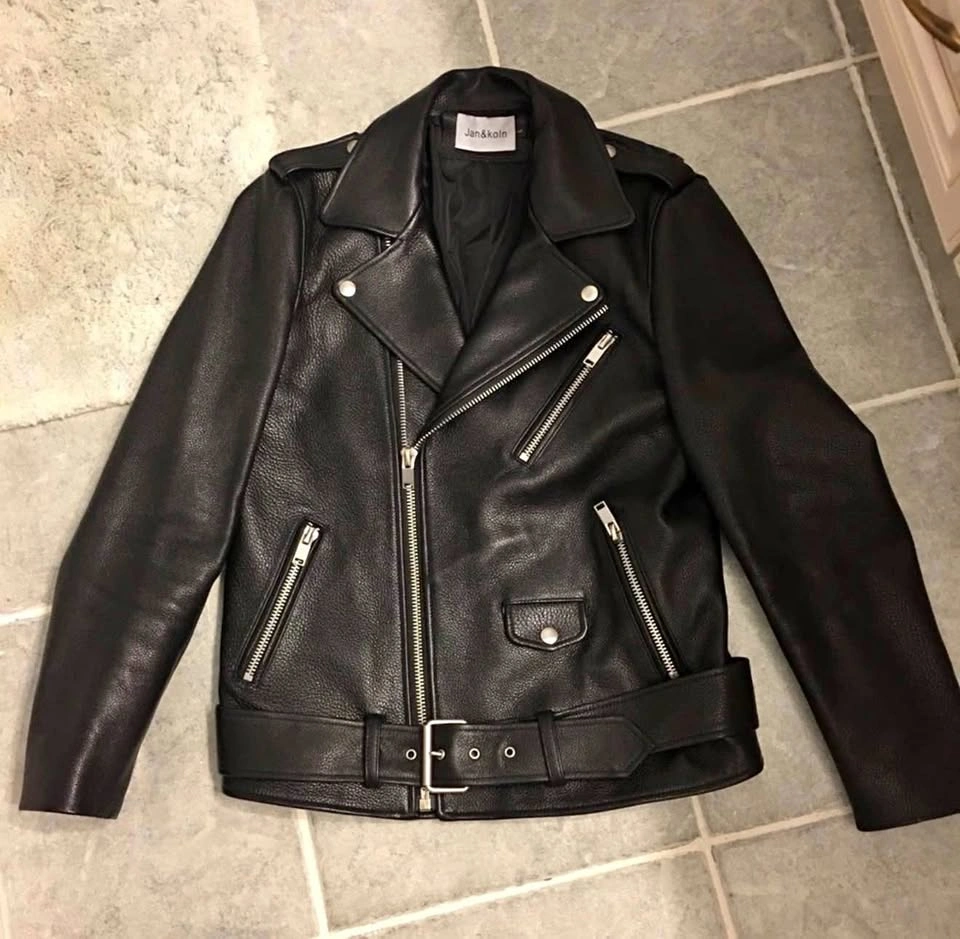 Cow leather jacket S unisex NEW