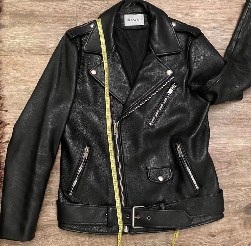 Cow leather jacket S unisex NEW - photo 4