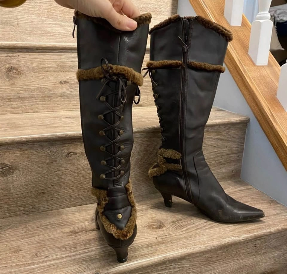 Leather boots Size 6.5/7 - photo 2