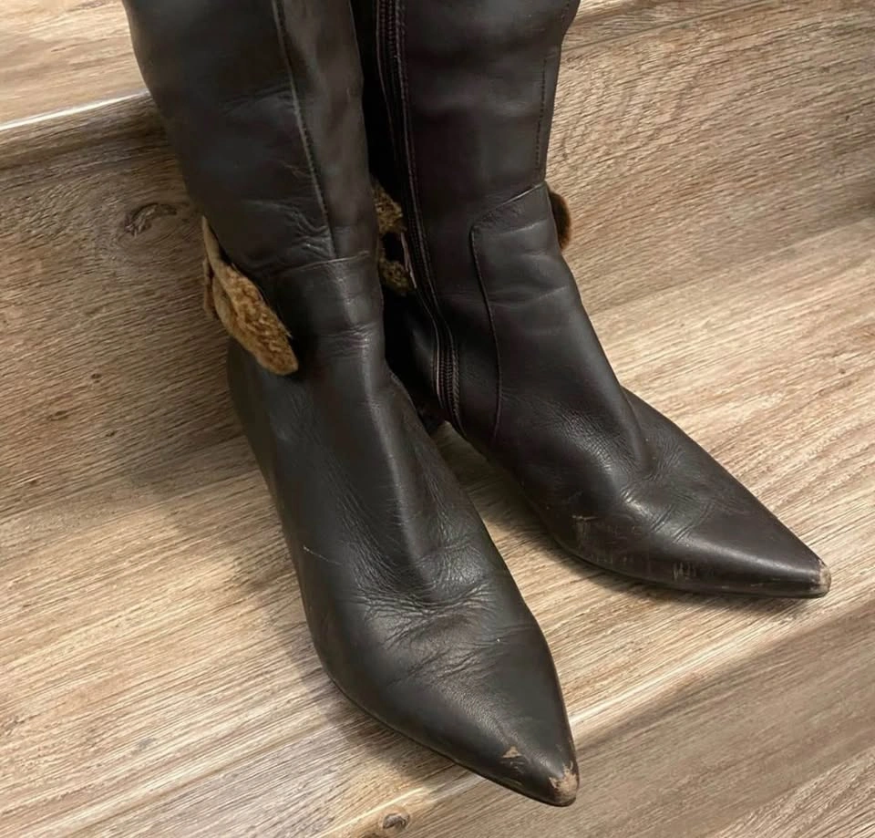 Leather boots Size 6.5/7 - photo 3