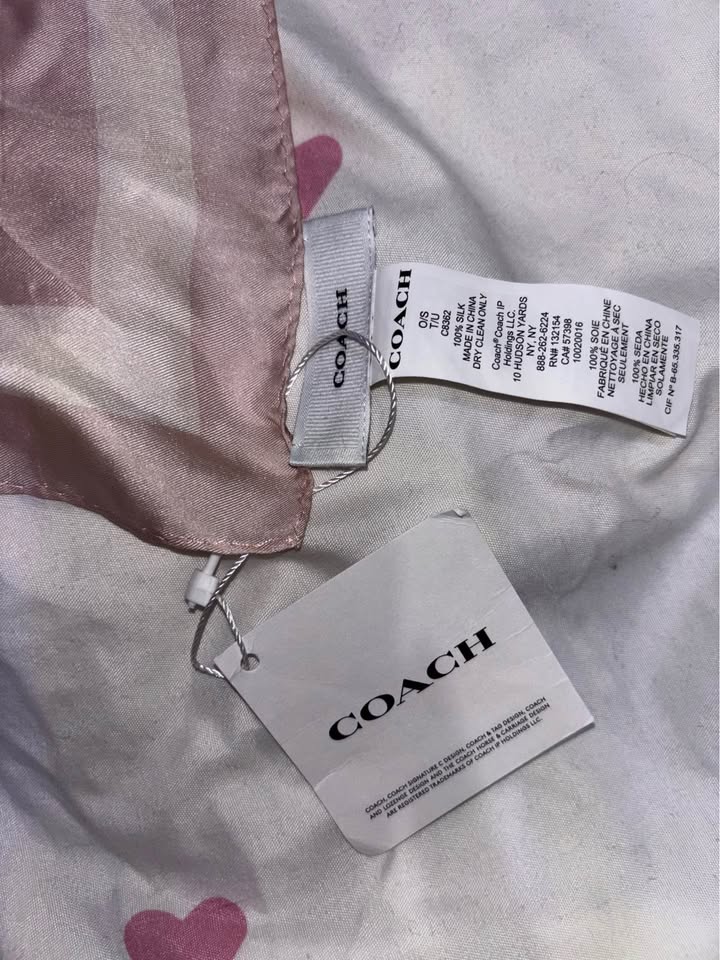Coach Nude Signature Print Silk Square Scarf - photo 2