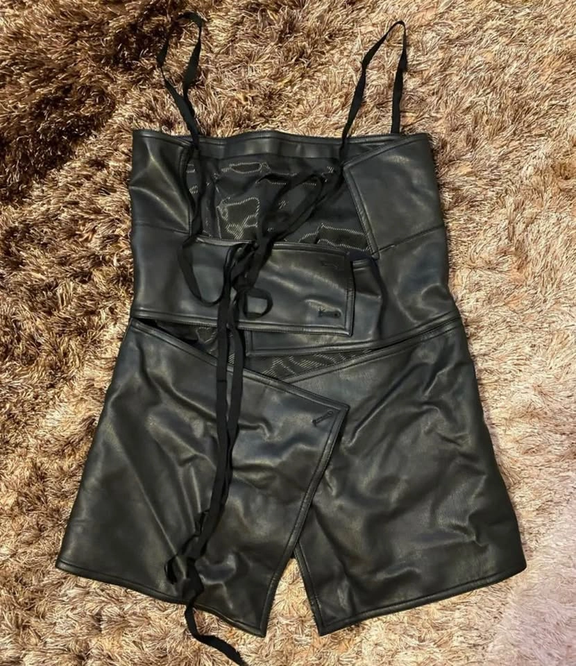 Vegan leather top One size NEW - photo 2