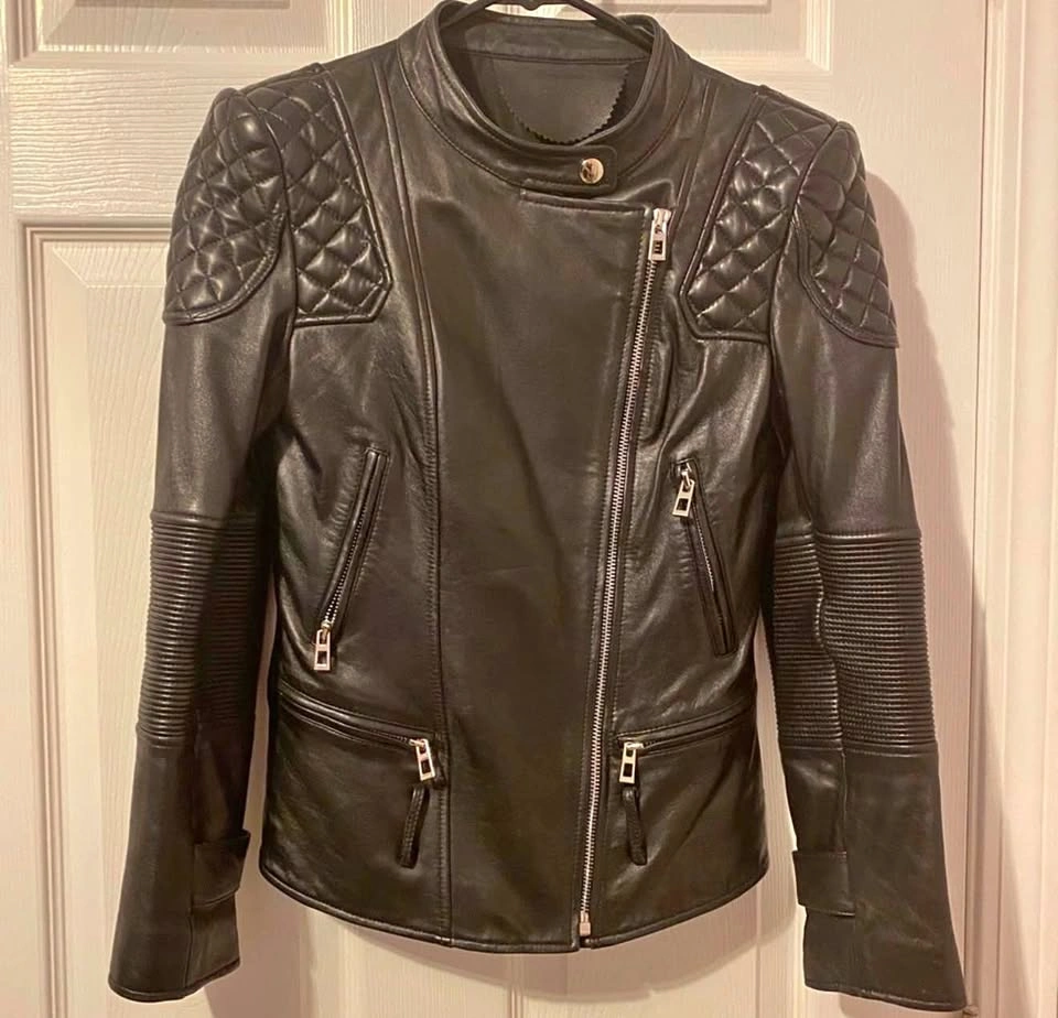 Lambskin leather jacket XS