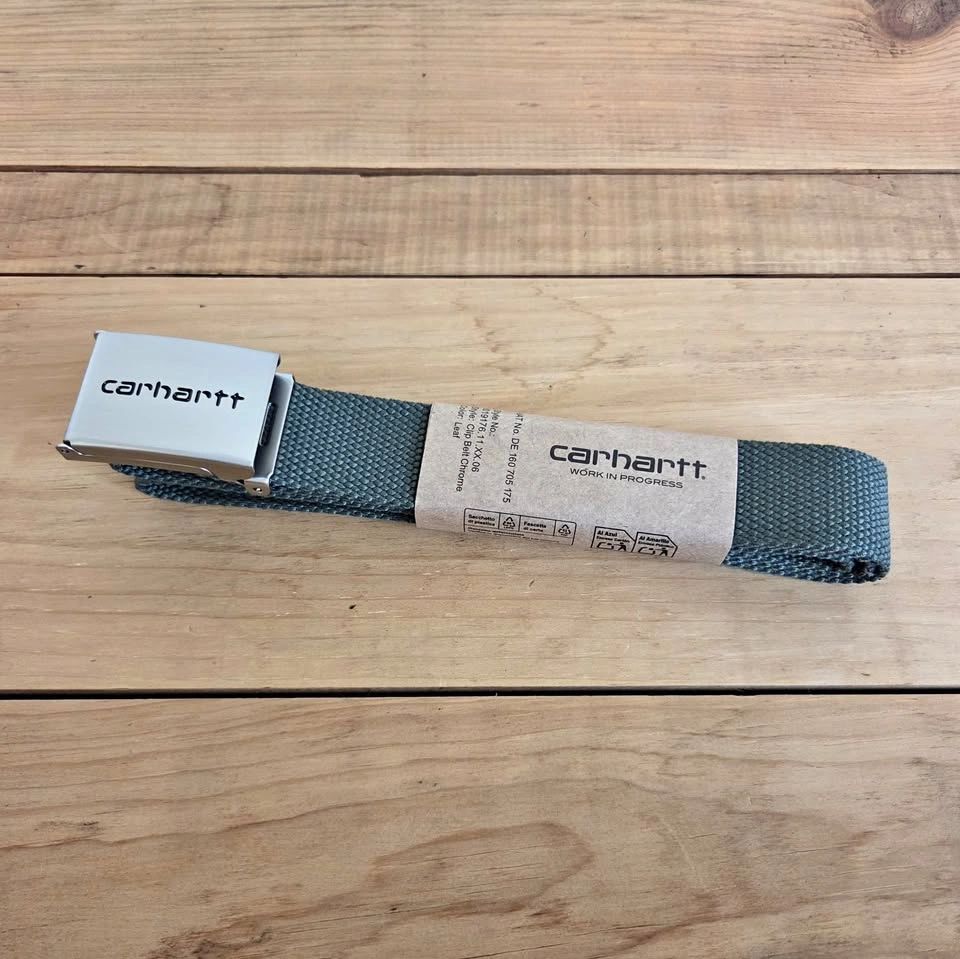 New Carhartt WIP Clip Web Belt - Light Green
