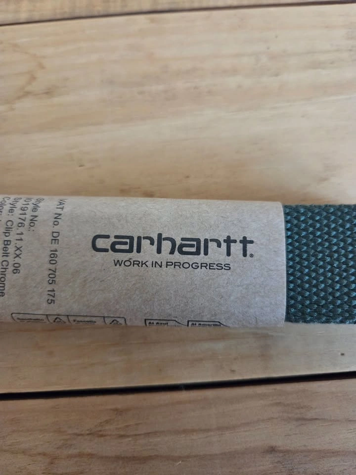 New Carhartt WIP Clip Web Belt - Light Green - photo 5