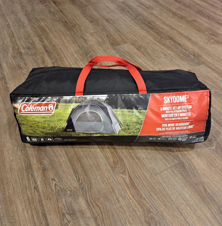 Coleman Skydome 6 Person Tent – Used Once – Needs TLC