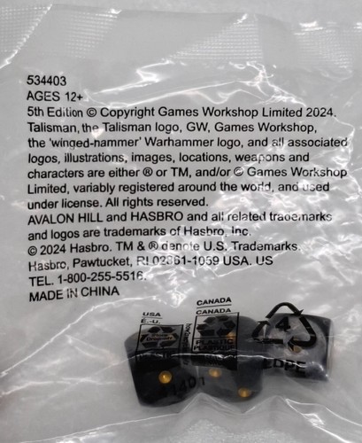 Talisman Set of 3 Promotional Dice from Gen Con 2024 - photo 4