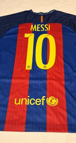 FC Barcelona 2016-17 Home Messi Nike Soccer Jersey Size L - photo 3