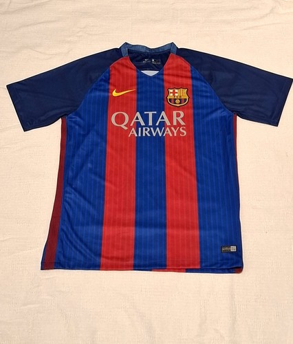 FC Barcelona 2016-17 Home Messi Nike Soccer Jersey Size L - photo 4