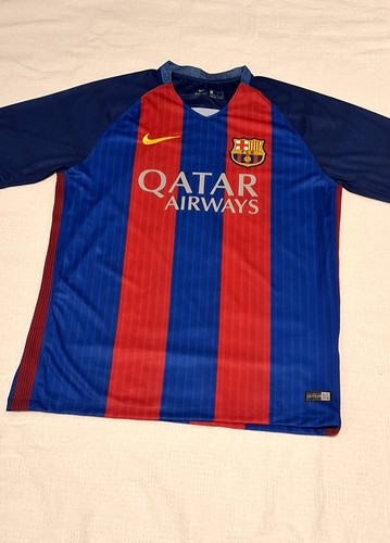 FC Barcelona 2016-17 Home Messi Nike Soccer Jersey Size L - photo 5