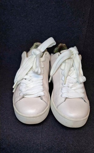 COACH Men’s White Leather Low Top Lace Up Sneakers Camo Lining G - photo 3
