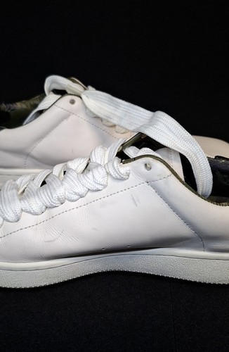 COACH Men’s White Leather Low Top Lace Up Sneakers Camo Lining G - photo 5