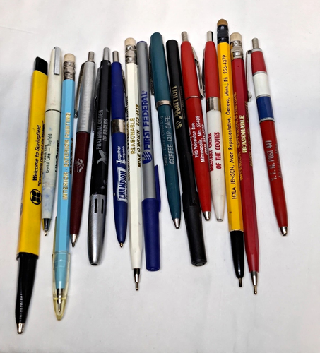 Huge Lot 100 Vintage Advertising Pens 60s-90s Minnesota Ads