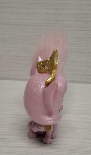 Disney Littlest Pet Shop Pink Cat Figure Gold Glitter Crown - photo 3