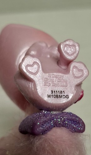 Disney Littlest Pet Shop Pink Cat Figure Gold Glitter Crown - photo 4