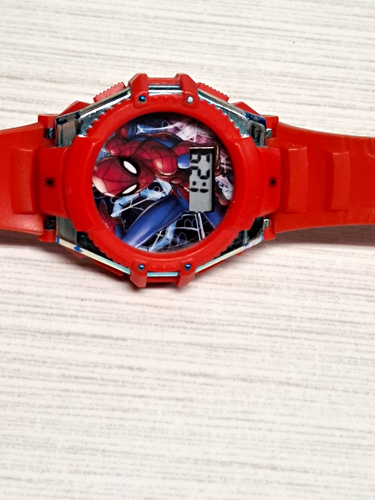 Marvel Spider-Man Unisex Kids Quartz Digital Watch Red/Blue
