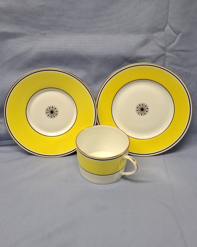 A. Raynaud et Cie Limoges Ceralene Yellow Porcelain Set