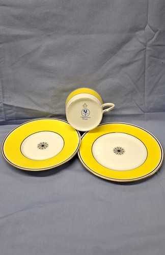 A. Raynaud et Cie Limoges Ceralene Yellow Porcelain Set - photo 2