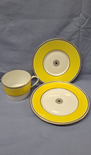A. Raynaud et Cie Limoges Ceralene Yellow Porcelain Set - photo 3