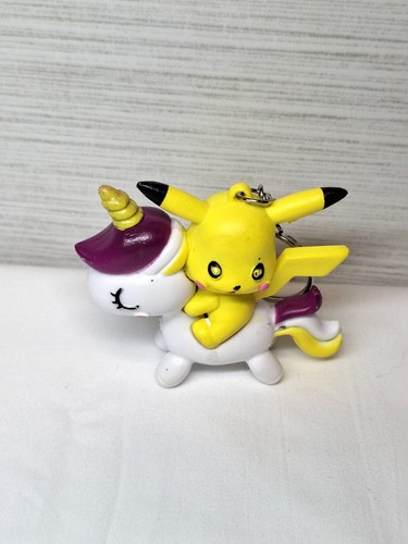 Lot of 3 Pokemon Pikachu Disney Daisy Duck Unicorn Keychains - photo 5