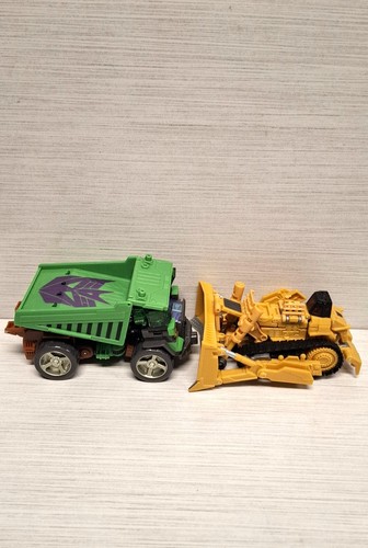Transformers Decepticon Action Figures Green Dump Truck & Yellow - photo 2