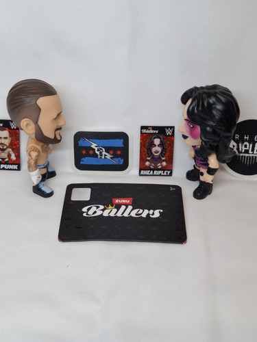 ZURU WWE Ballers Mini Figure Set 2-Pack CM Punk & Rhea Ripley - photo 2