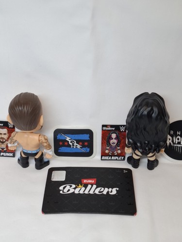 ZURU WWE Ballers Mini Figure Set 2-Pack CM Punk & Rhea Ripley - photo 3