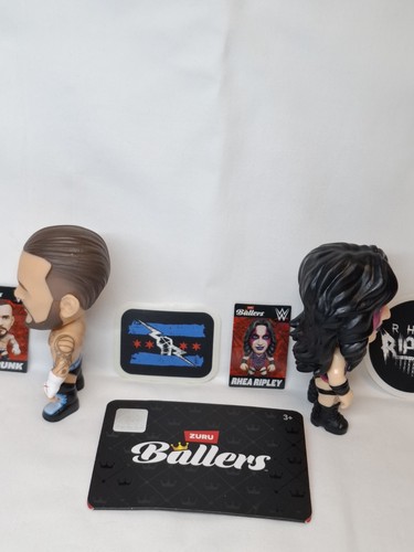 ZURU WWE Ballers Mini Figure Set 2-Pack CM Punk & Rhea Ripley - photo 4