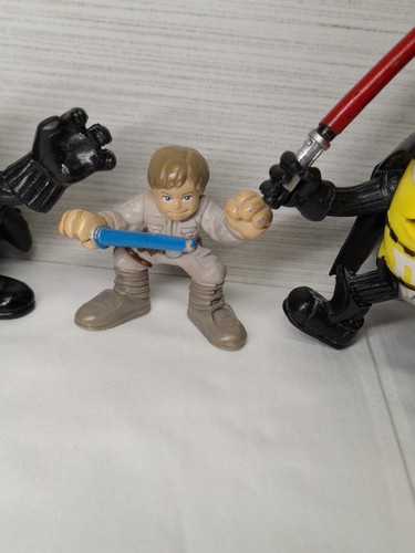 Star Wars Galactic Heroes Figure Lot Luke Bespin Unmasked Darth - photo 3