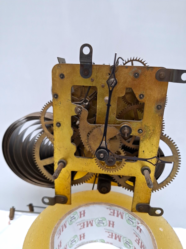 Waterbury Clock Co. Antique Vintage Metal Clock Mechanism