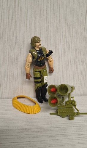 1989 GI JOE Backblast v1 C9 Factory Error Double Go Army