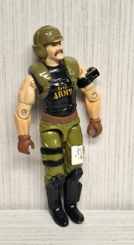 1989 GI JOE Backblast v1 C9 Factory Error Double Go Army - photo 2
