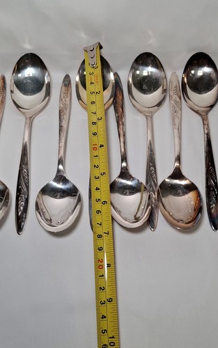 ONEIDA Community Silver Plated Floral Handle Spoons Lot of 12 - photo 3