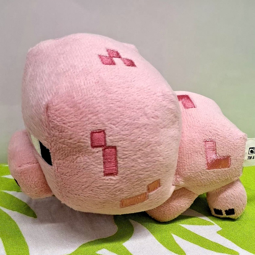 2014 Mojang Minecraft 7" Pink Baby Pig Plush Stuffed Animal
