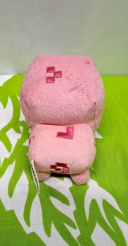 2014 Mojang Minecraft 7" Pink Baby Pig Plush Stuffed Animal - photo 2