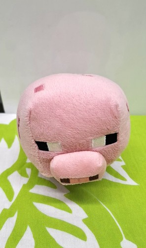 2014 Mojang Minecraft 7" Pink Baby Pig Plush Stuffed Animal - photo 3
