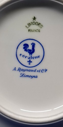 CERALENE Limoges France Yellow Porcelain Plate 6.1/8 in - photo 4